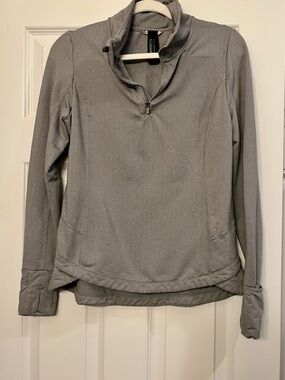 Mondetta Light Gray Quarter-Zip Pullover